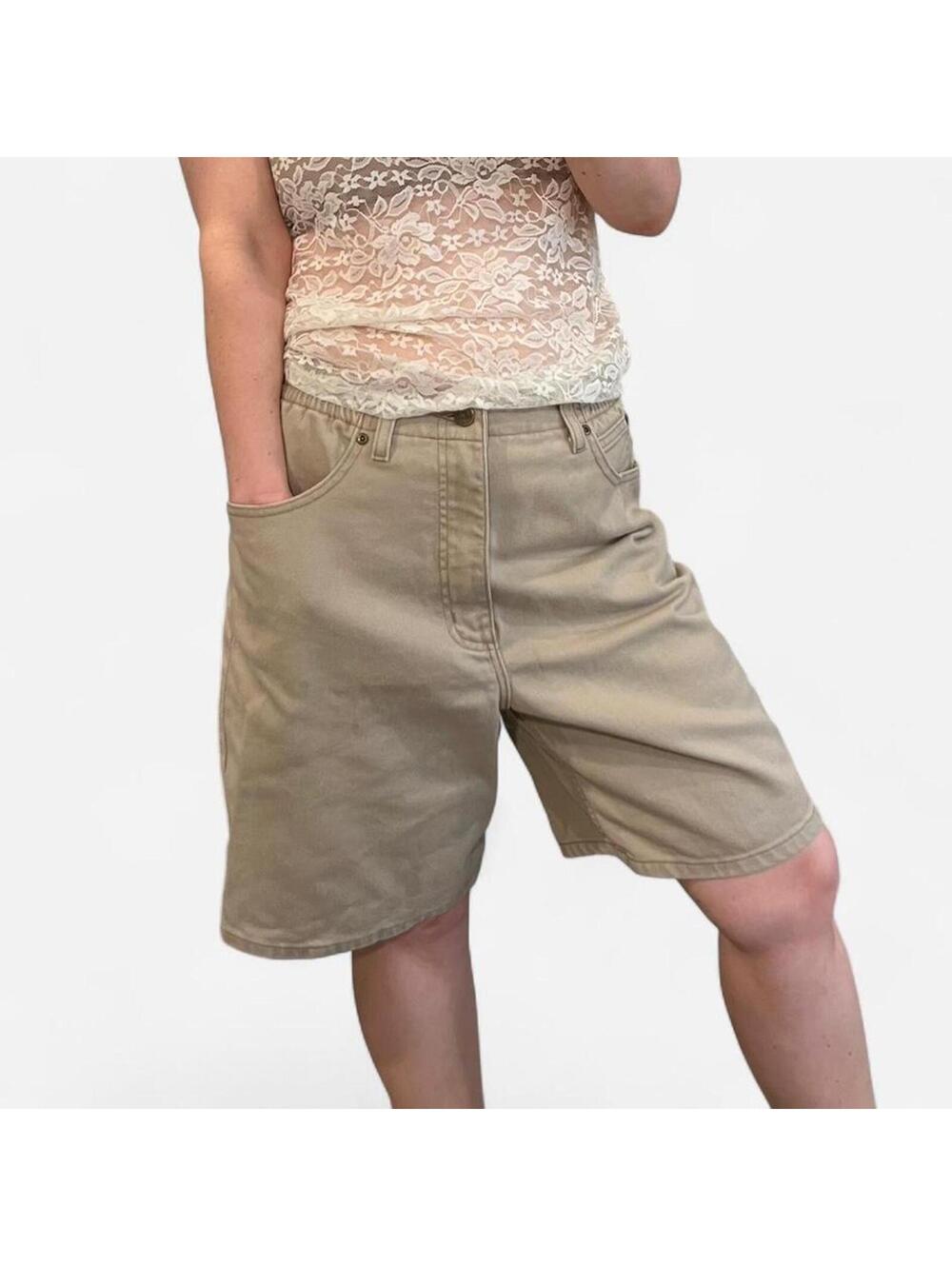 Vintage 90s  Baggy Bermuda Jean Shorts